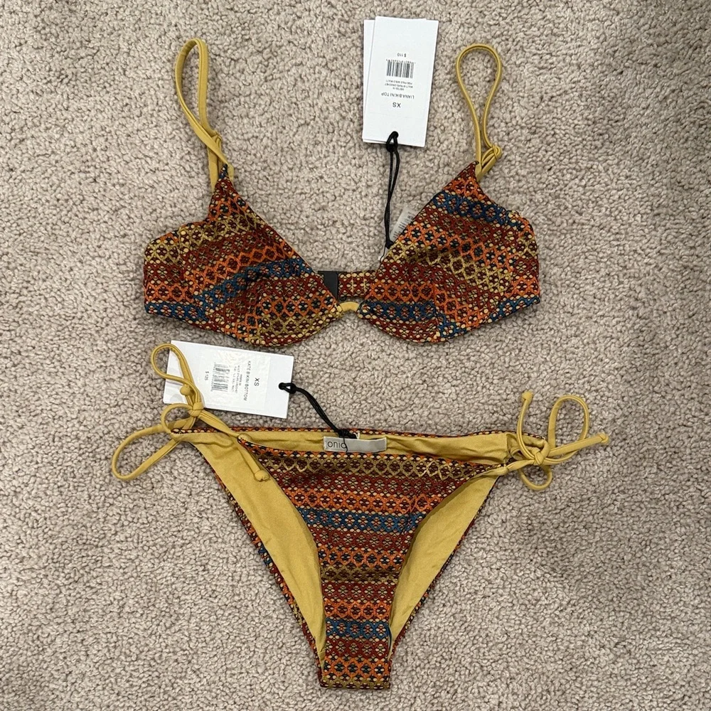 Onia Colorful Patterned Bikini Set - Picture 1 of 7